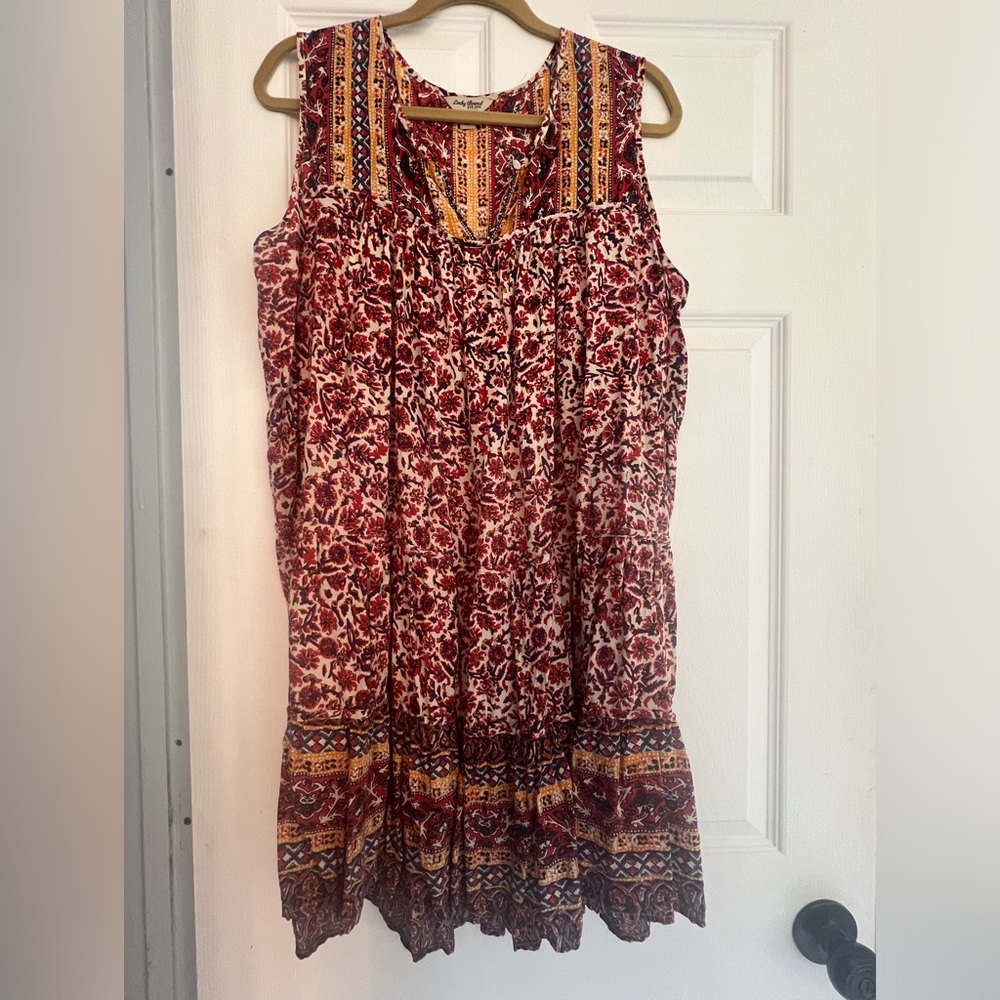 Lucky Brand mini dress with button enclosure thin and perfect for summer
